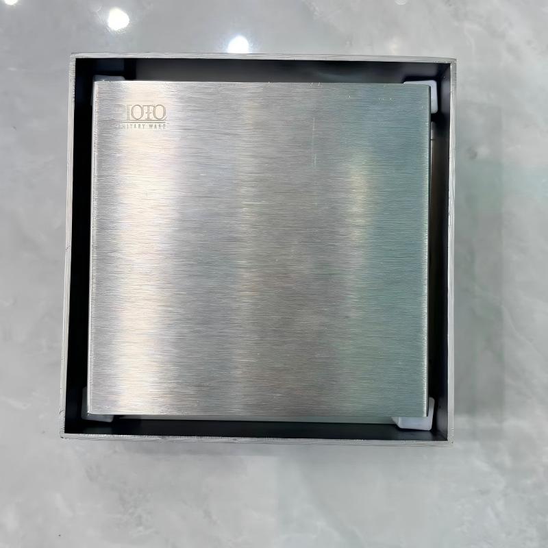 10*10cm thickened and lengthened stainless steel floor drain for hotel, square for bathroom and washroom details Picture