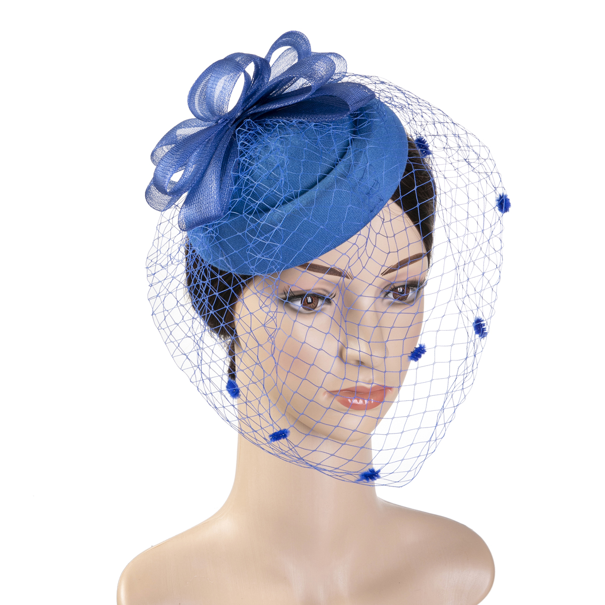 1 lady's face mask, net top hat, hairpin, handcrafted, afternoon tea, festival, party, banquet, birthday gift, horse racing festival, bride's hat, top hat, church cap strap, clip Specification image
