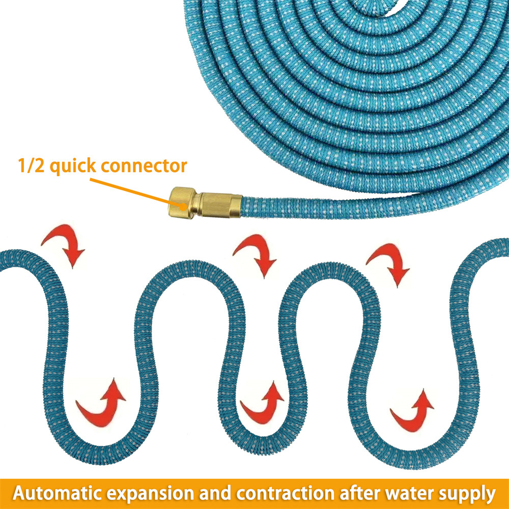 跨境自动伸缩花园软管家用高压洗车水枪套装家车两用便携洗车器详情图3