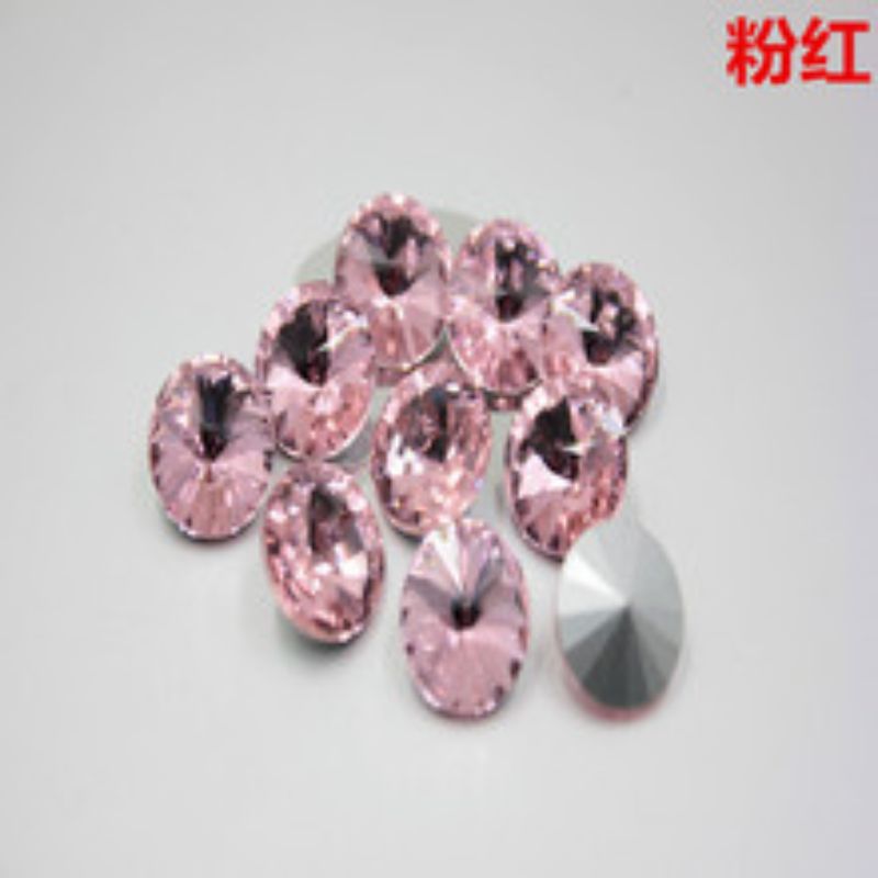 粉红水钻烫钻贴锆石美甲饰品钻辅料装饰材料 适用指甲装扮闪亮亮片