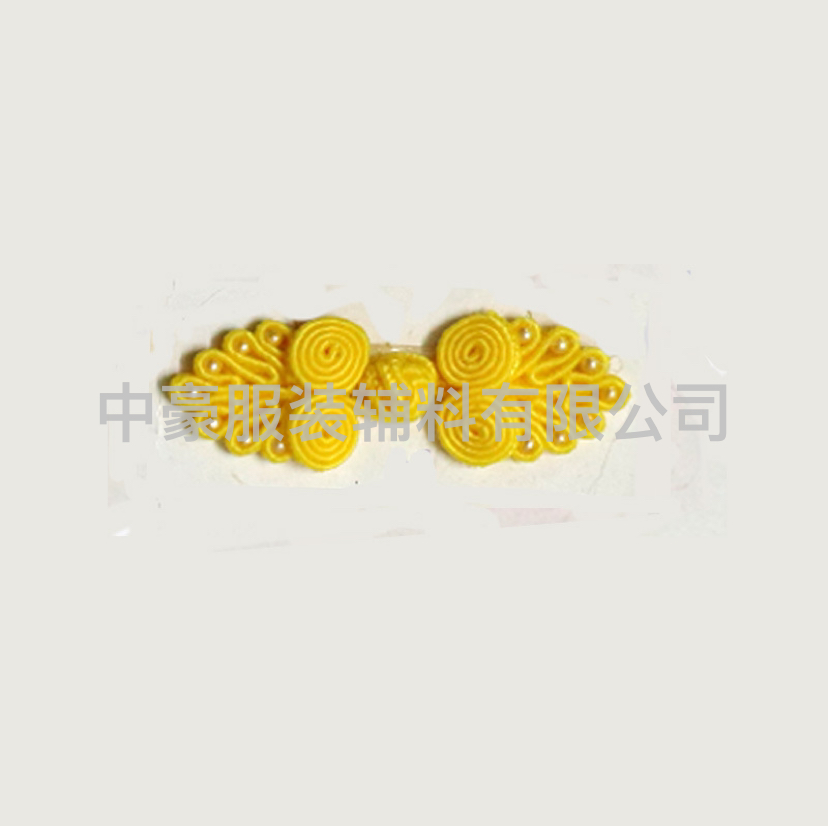 Chinese-style two-wheel seven-bead plate buckle, handcrafted two-wheel seven-bead plate buckle, Tang suit children's suit plate buckle button Item Picture