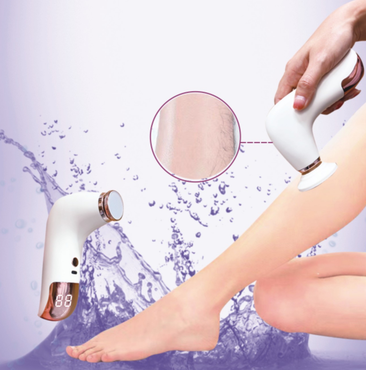 Dolphin Foot massager new product: Nano glass three-in-one pedicure device, electric pedicure device, foot care and dead skin remover details Picture