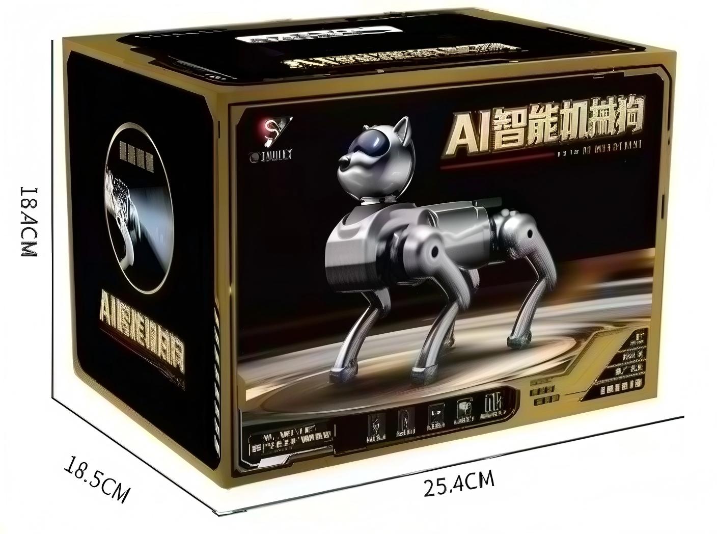 AI intelligent mechanical dog robot electric simulation dog voice control remote control video game mechanical pet