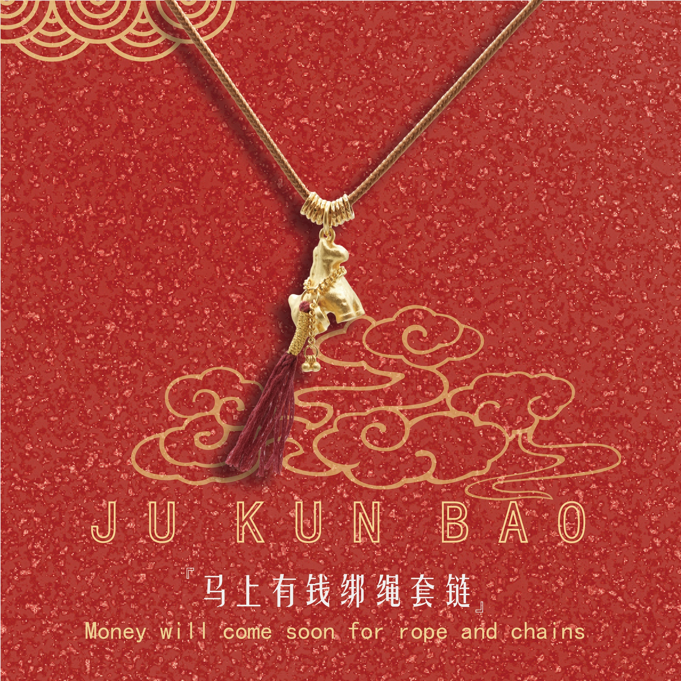 S925 Silver God of Wealth Small Hand Pendant for Attracting Wealth, Keychain Silver Jewelry details Picture