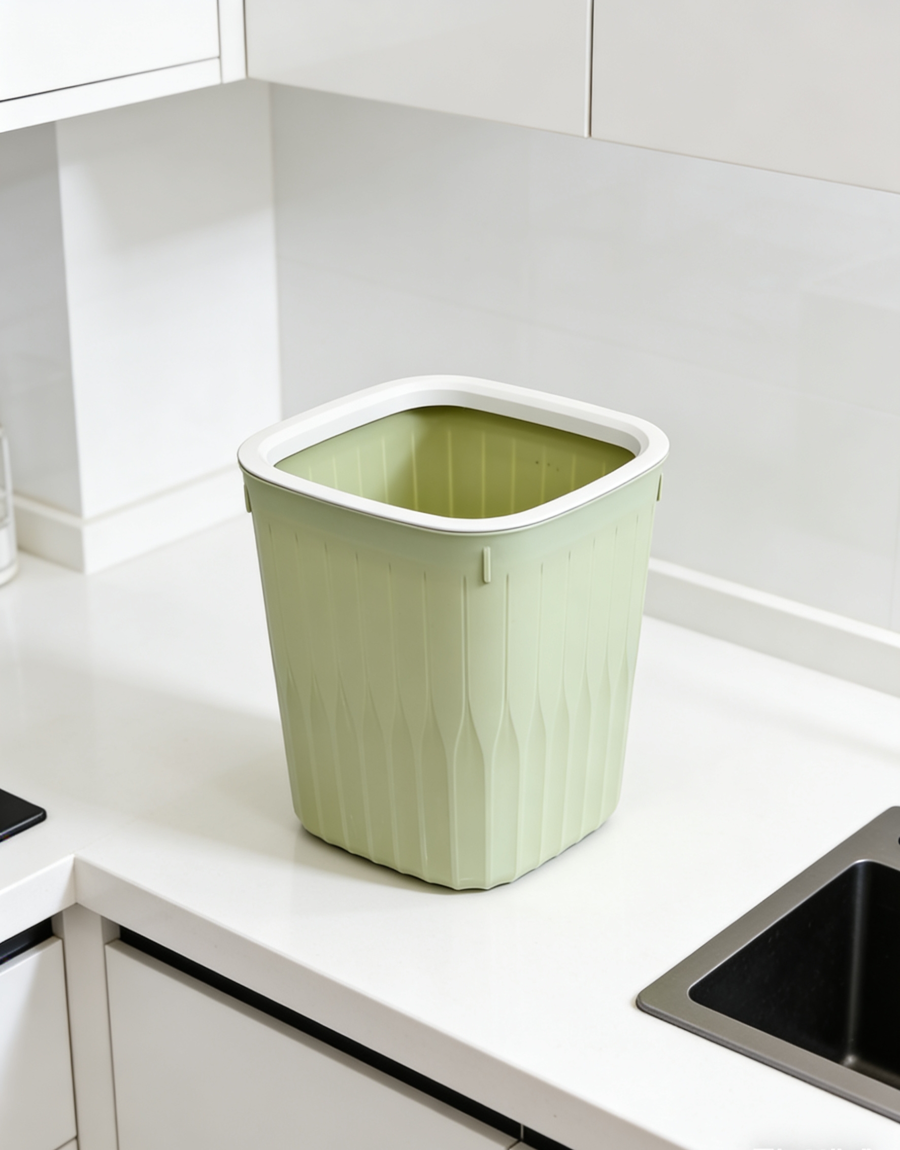 垃圾桶/笑脸垃圾桶/不弯腰垃圾桶/家用垃圾桶/不锈钢垃圾桶带盖产品图