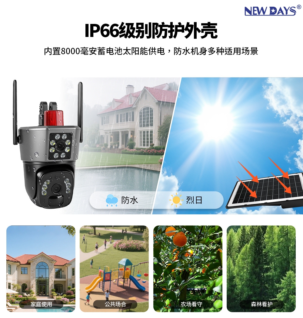 太阳能摄像头/摄像头/监控器户外/监控/摄像机摄像头产品图