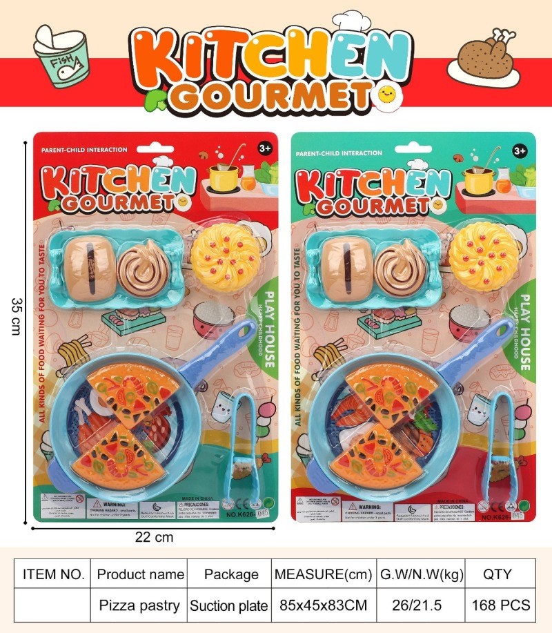 Kitchen toys, fruit cutters, pizza dough sets, girls' toys, children's fun kitchen details Picture