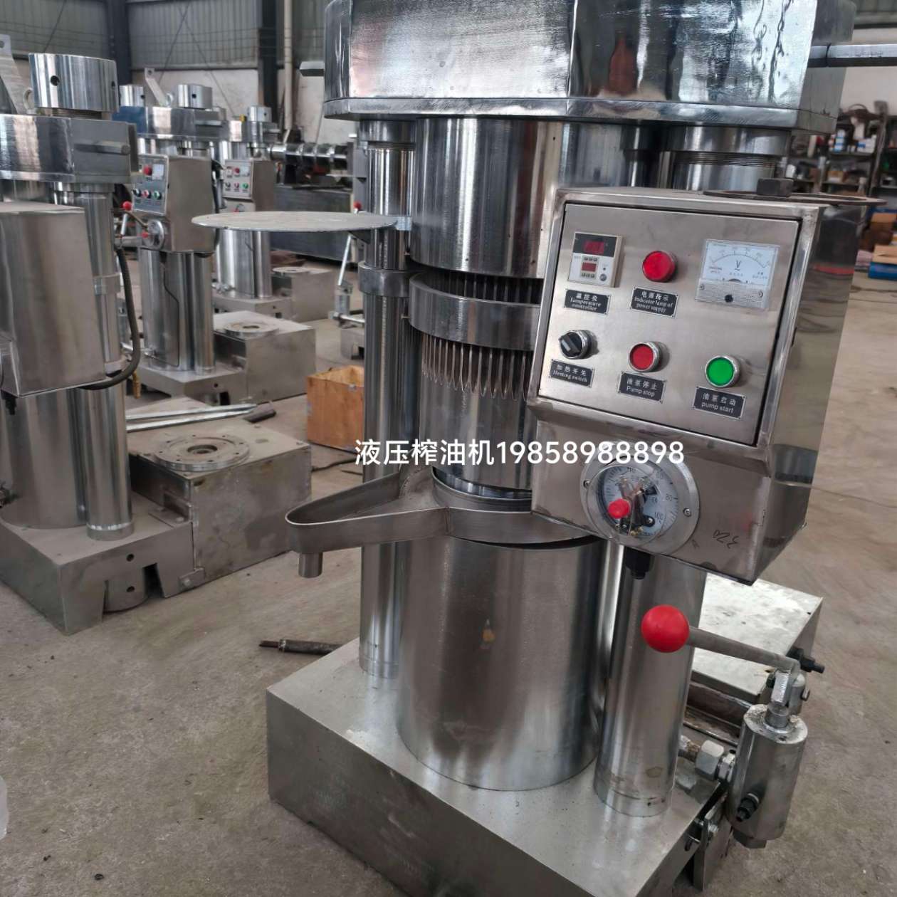出口供应180/230/260型液压榨油机  商用榨油机 全自动榨油机生产线设备 芝麻压榨榨油机 腰果液压榨油机细节图