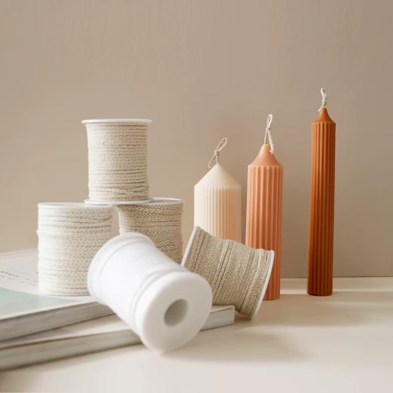 DIY wick, scented candle, degreased, unwaxed, smokeless, eco-friendly cotton thread, candle wick, whole roll, flower thread wax, cotton wick, DIY scented candle, degreased, unwaxed, smokeless, eco-friendly cotton thread, candle wick, whole roll, flower thread wax Specification image