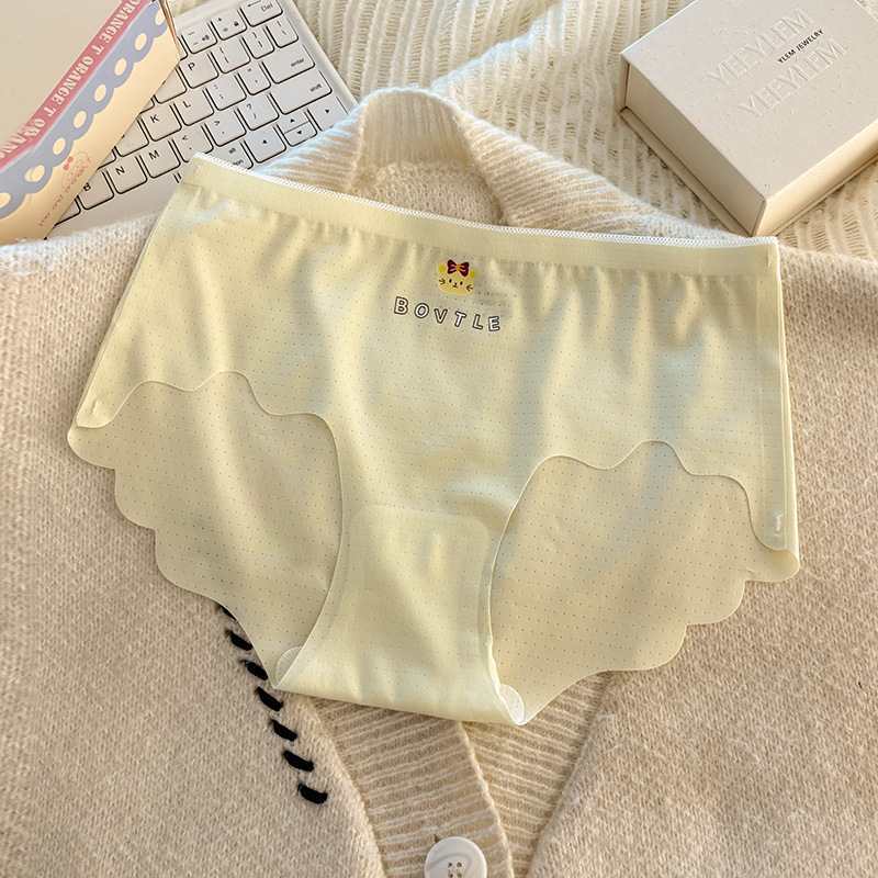 8893# European and American export surplus goods, seamless ice silk underwear, women's triangle pants, breathable, thin and comfortable triangle underwear, women's underwear, sexy underwear, QNI Specification drawing