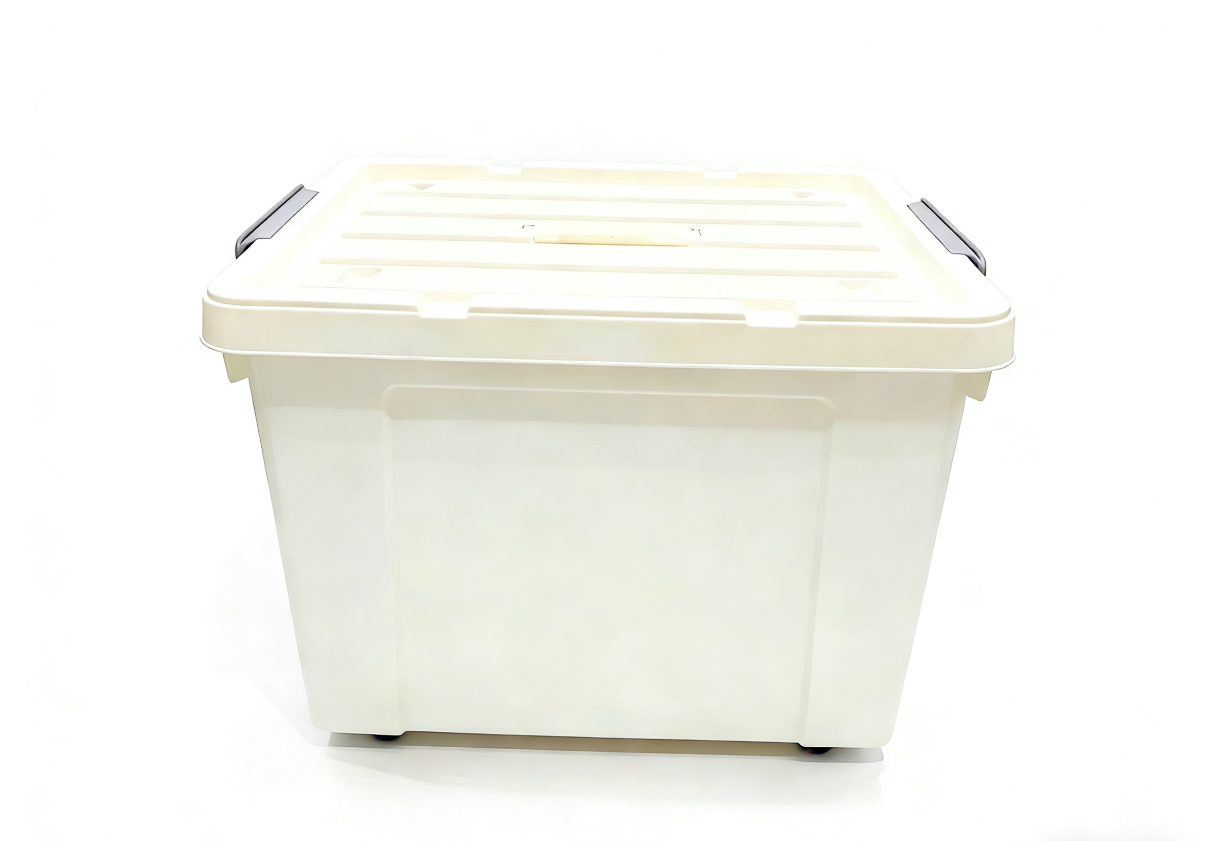 White plastic storage box, organizing box, household storage box, fabric food-grade sealed can, multi-functional storage box wholesale, household thickened white storage box with handle, easy to move, organizing box, multi-functional for living room, bedroom and balcony Item Picture