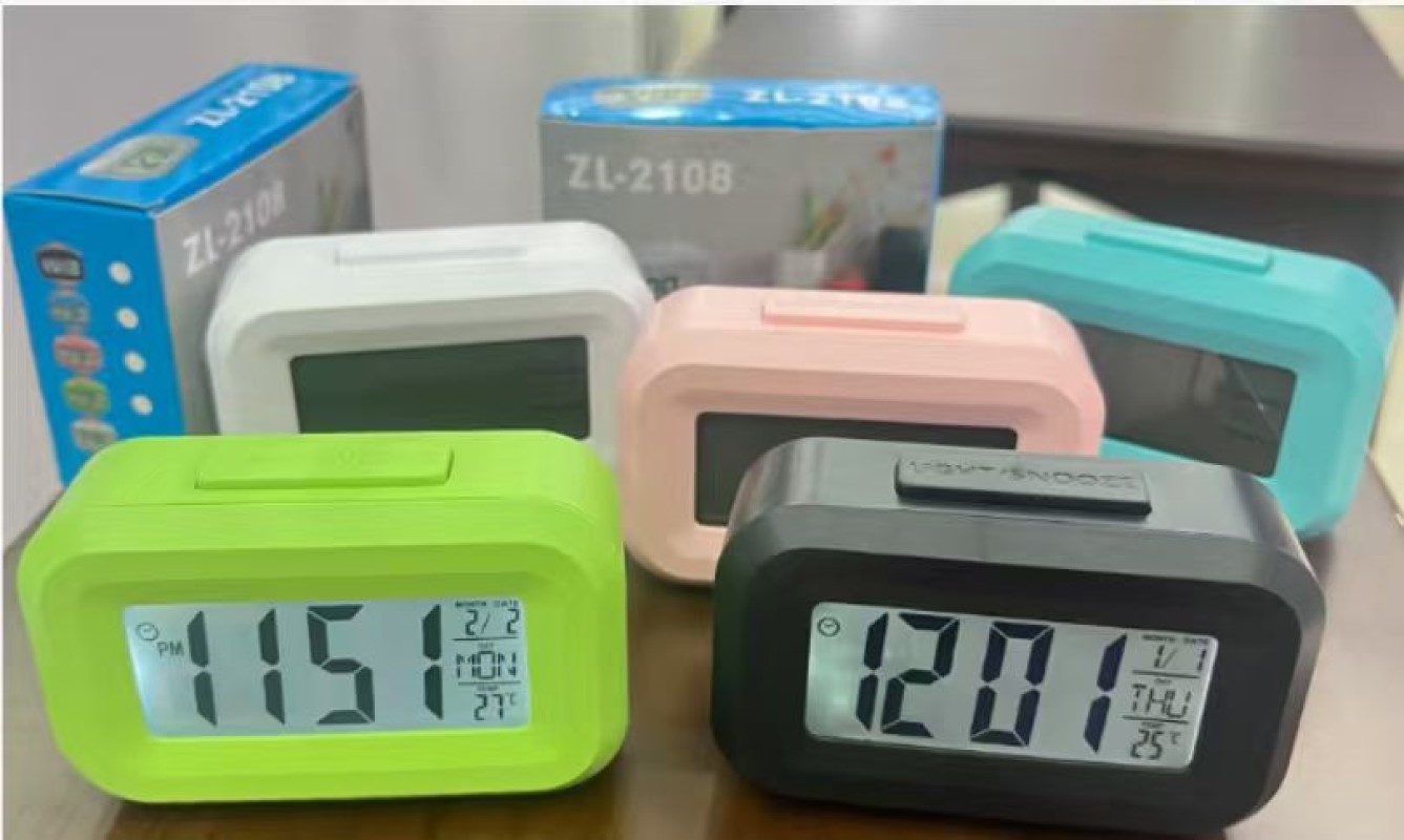 Creative Electronic alarm clock, LED digital desktop clock, silent night light reminder alarm clock, student dormitory bedside clock, multi-functional alarm clock Electronic Alarm clock