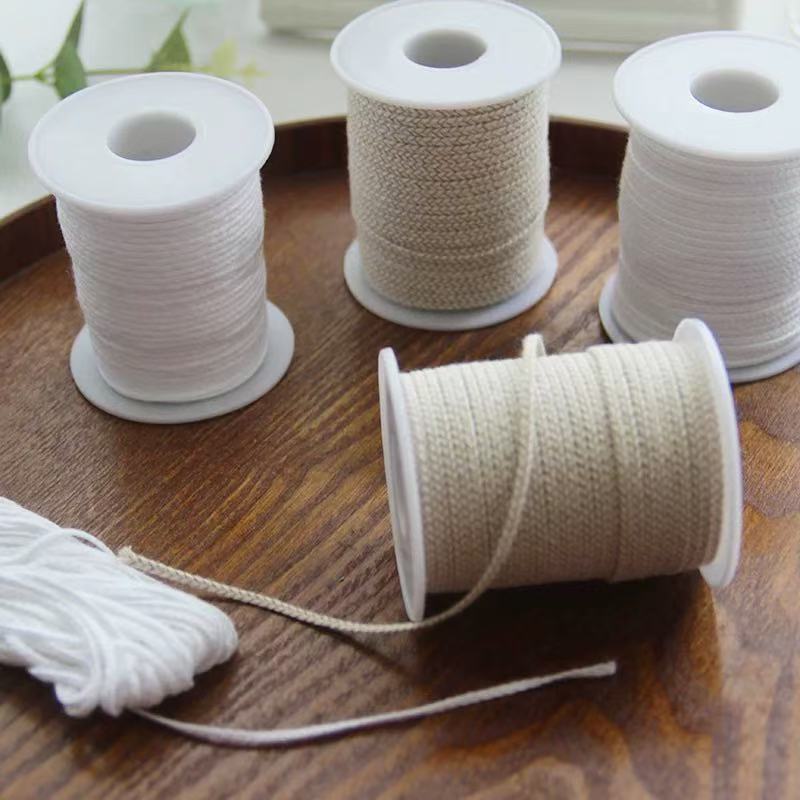 DIY wick, scented candle, degreased, unwaxed, smokeless, eco-friendly cotton thread, candle wick, whole roll, flower thread wax, cotton wick, DIY scented candle, degreased, unwaxed, smokeless, eco-friendly cotton thread, candle wick, whole roll, flower thread wax Application Scenario