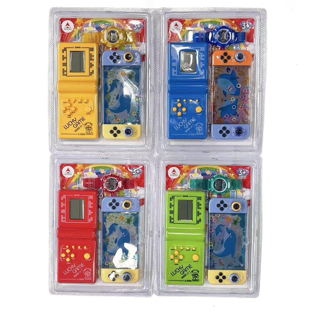 Childhood nostalgia toy Tetris game console, new large water machine, children's time watch, multiple play methods, factory direct sales Application Scenario