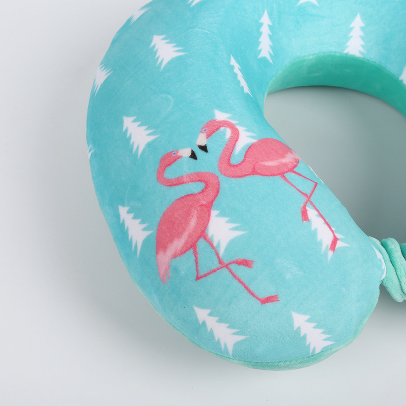 Customized printed U-shaped pillow, memory foam neck protection pillow, multiple cartoon-shaped silk-screen and hot stamping comfortable sleep pillows Specification image