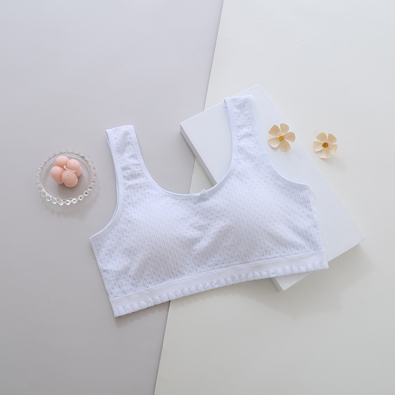 Seamless high-elastic fixed sports vest for girls without steel rings, puberty development underwear U-shaped beautiful back bra vest Specification drawing