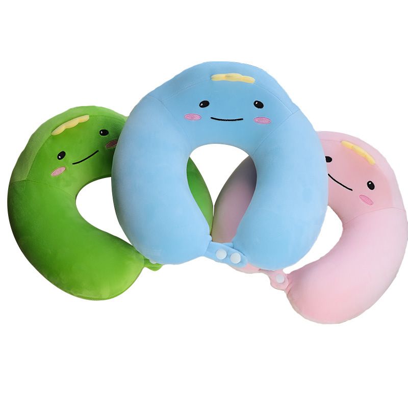 Cartoon memory foam U-shaped pillow, car neck support pillow, portable office plush neck pillow, travel neck support pillow, cute style Item Picture