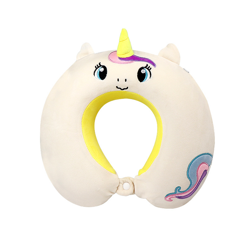 New cartoon animal U-shaped pillow, unicorn memory foam neck pillow, office lunch break, travel U-shaped pillow, comfortable pillow Item Picture