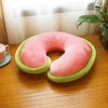 Simple solid-color pp cotton elastic U-shaped pillow, office travel neck guard, car throw pillow, comfortable sleep pillow Application Scenario