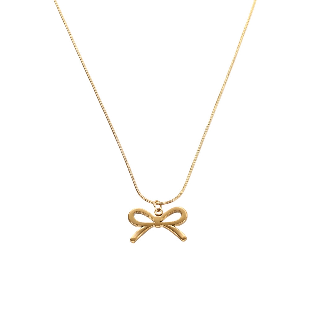 不锈钢蝴蝶项链18K精致百搭女士锁骨链金色项链外贸跨境爆款推荐项链详情图5