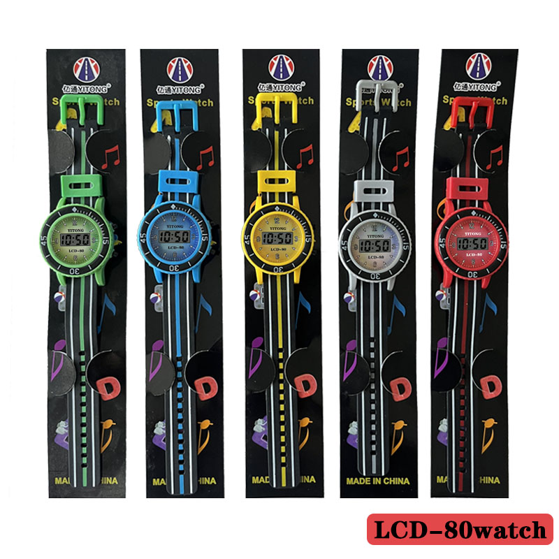 Billiones dos tres clásicos redondos maré poder multicolor opcional adaptación niños estudiantes uso diario LCD80 alto nivel de apariencia comercio exterior puestos de tierra al por mayor relojes electrónicos de alto rendimiento de la fuente de venta directa viajes de alto rendimiento de relojes recta lote Specification image