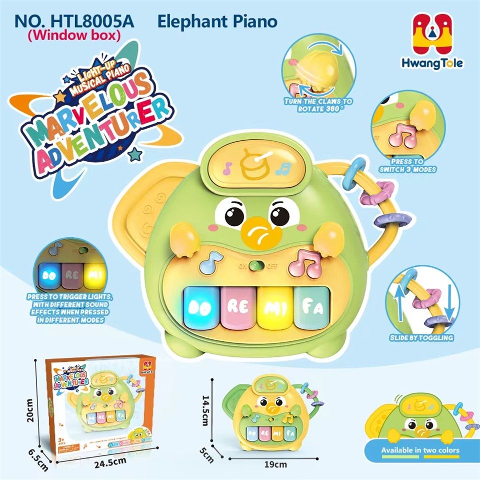 TK78221 Elephant Music Electronic Keyboard (Educational Instrument for Infants, Toddlers and Children) (Battery Not Included details Picture