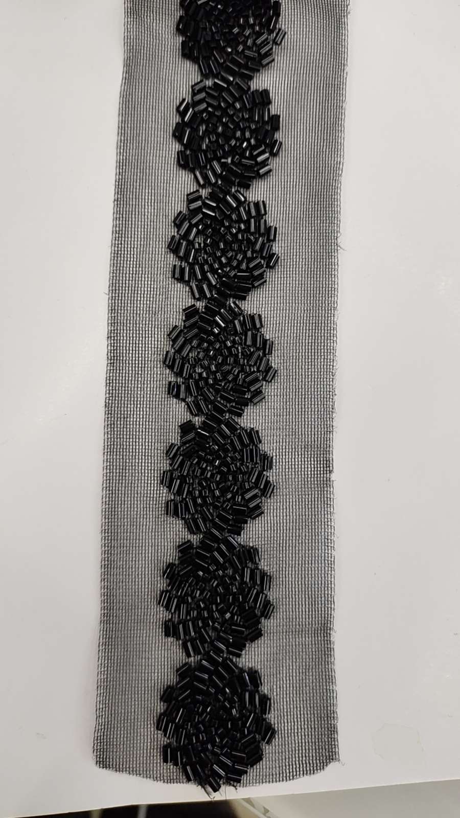 服装、鞋包配饰，珍珠珠管刺绣而成