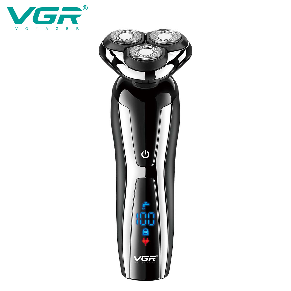 V390 Curved razor, dual-purpose charger and plug, USB charging, travel portable electric men's razor, cross-border V G R details Picture