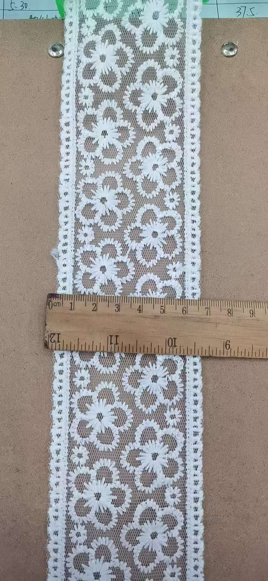 牛奶丝网布刺绣花边，帽子配件辅料，蝴蝶结辅料