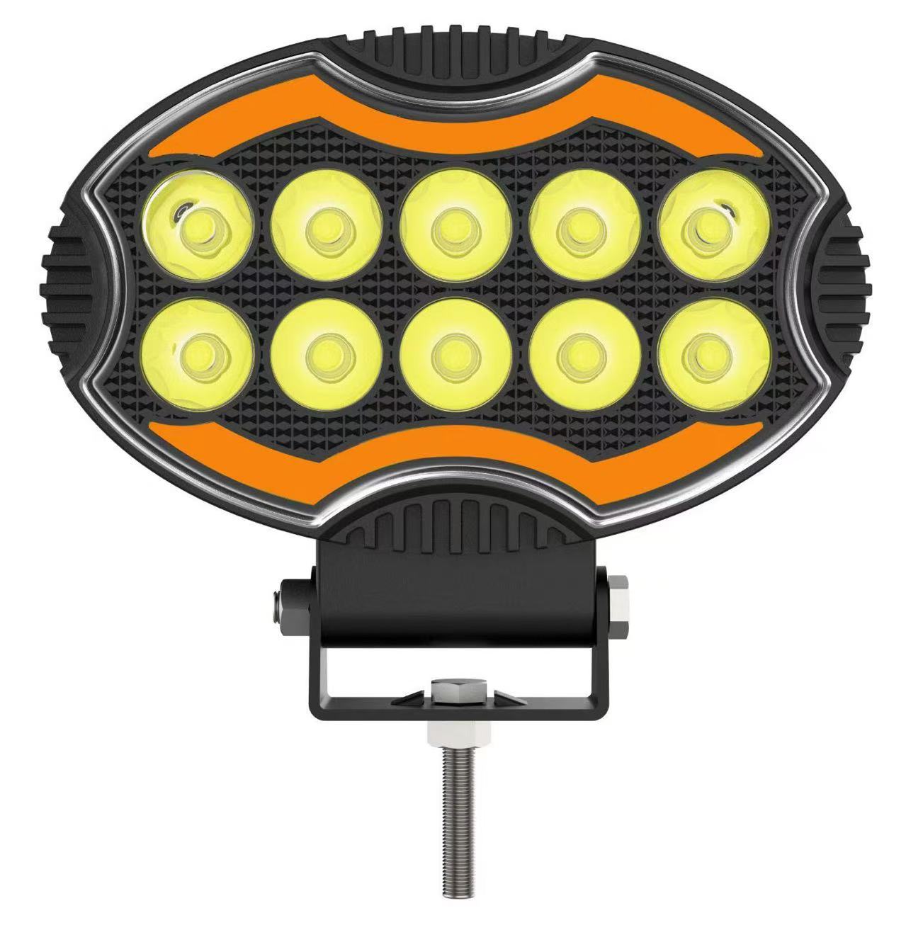 4-inch square car led work light with daytime running light, LED work light, off-road vehicle spotlight, headlight details Picture