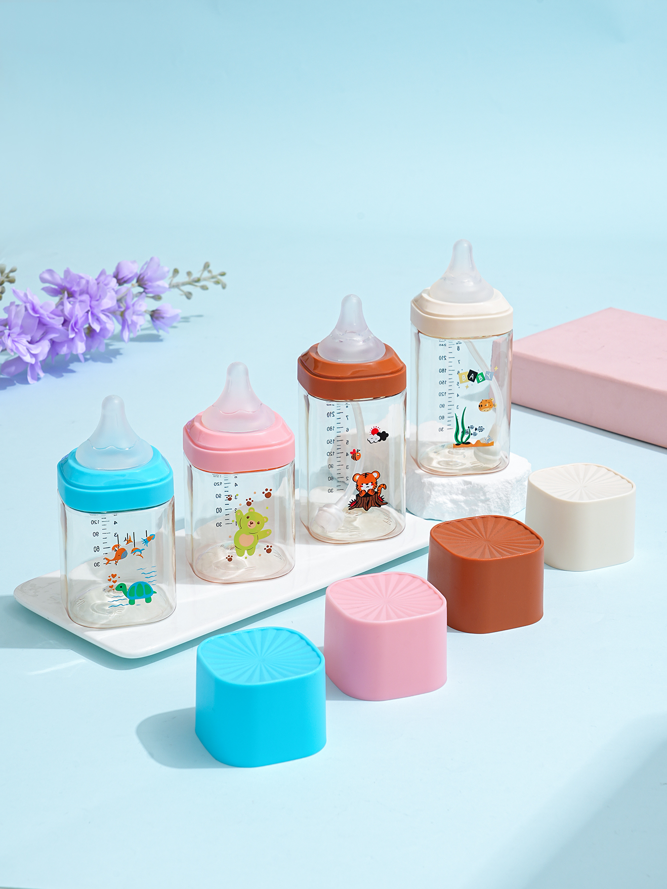 Baby baby bottles, baby products, anti-flatulence baby bottles, baby bottles, PPSU material baby bottles details Picture