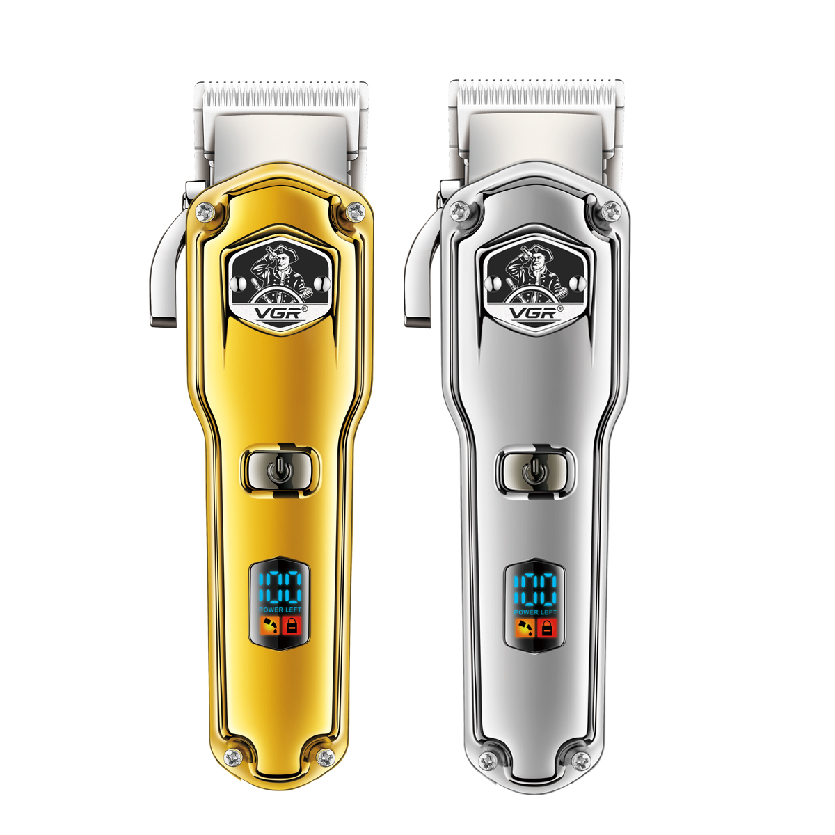 VGR693 Hair Salon Professional electric clipper, professional metal digital display electric hair clipper, IPX7 full-body washable electric clipper details Picture