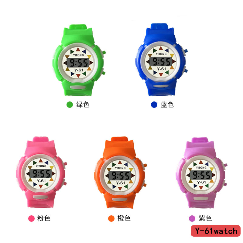 Fashionable electronic YITONG watch display multi-functional Y-61 watch, sporty and casual, trendy for men and women, colorful, lightweight and comfortable, children's, ultra-long battery life, student-specific, lightweight and comfortable, with a variety of colors, fashionable watch details Picture