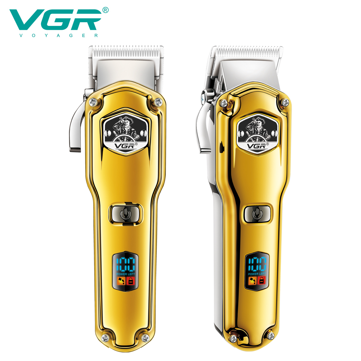 VGR693 Hair Salon Professional electric clipper, professional metal digital display electric hair clipper, IPX7 full-body washable electric clipper Specification image