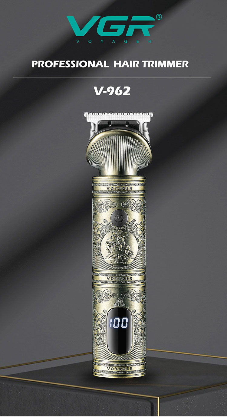 VGR962 Cross-border new product Hair clipper, professional retro oil hair clipper, professional electric hair clipper pic 1
