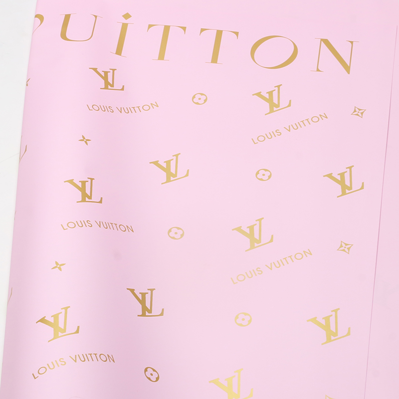 Xihua Nong Big Brand Paper - New LV Flower Wrapping Paper, High-end light Luxury Paper, diy Handmade Gift Bouquet wrapping Paper, Waterproof Flower shop floral art Item Picture