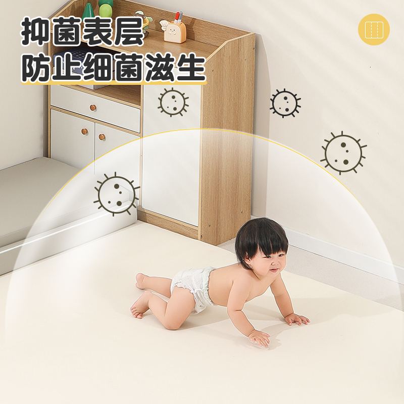 Baby folding crawling mat, home crawling mat, children's play mat, indoor floor mat, eco-friendly folding baby crawling mat Specification image