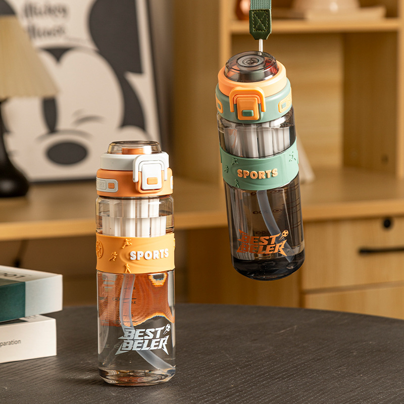 S150-SH-2116 New large-capacity simple sports water cup, new portable double-drinking straw cup for both men and women Application Scenario