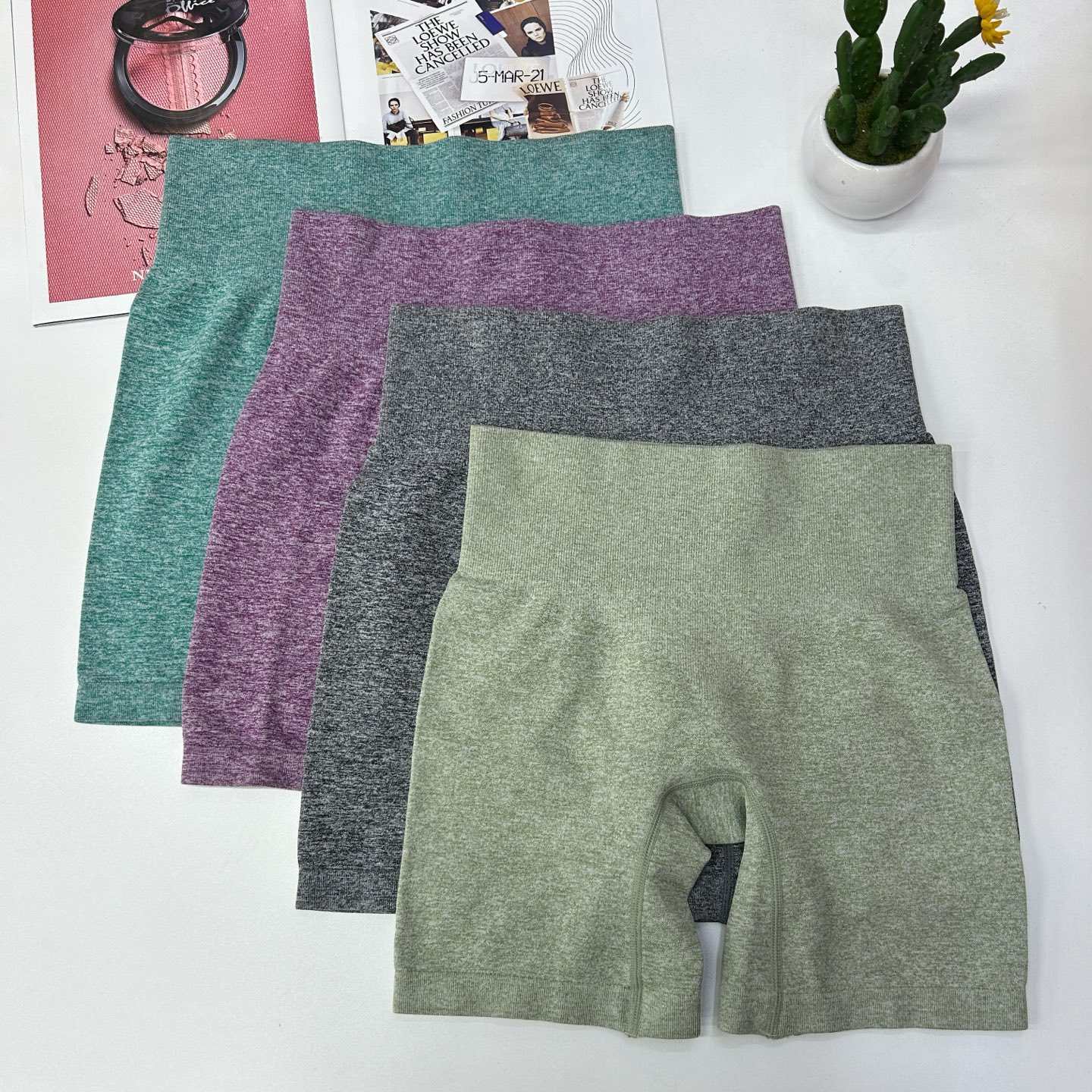 072# Foreign trade export Yoga Pants inventory Outdoor Fitness sports shorts Indoor Yoga Pants Training high-waisted Pants Fitness tight stretch Pants QNI Underwear Other women's underwear full figure