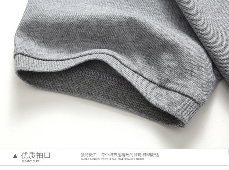 YMB-A215 summer work clothes, sportswear, printed custom LOGO, corporate work clothes, high-end cotton POLO shirts, short-sleeved lapel T-shirts, diy embroidered group uniforms, sportswear group uniforms pic 4