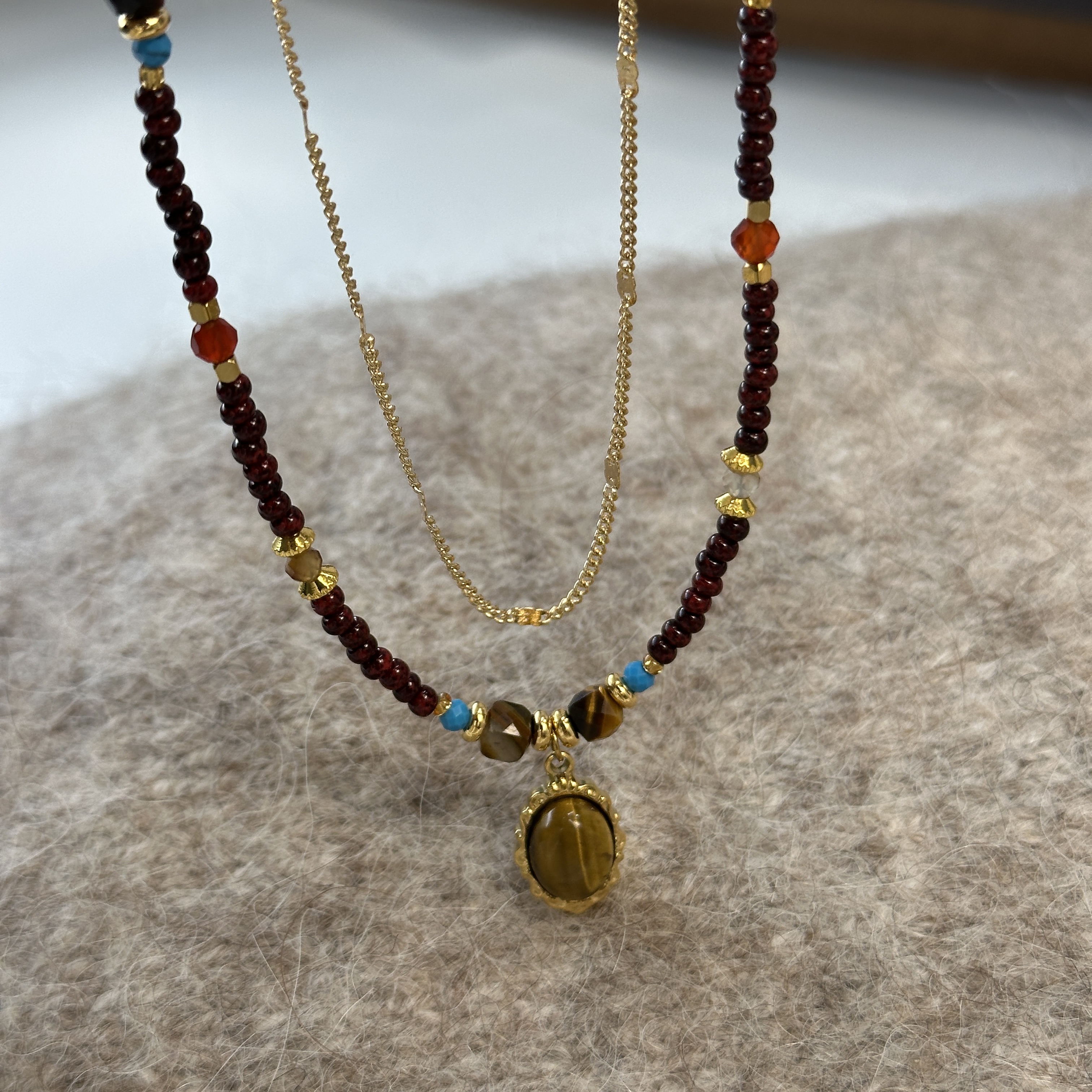 Elegant pearl short necklace, women's lanyard jewelry, classic necklace, fashionable and versatile women's accessory Specification image