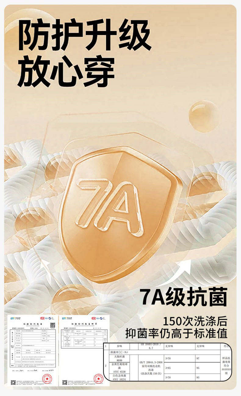 7A Antibacterial, contactless, soft-supported bra, pure lingerie bra detail image 12