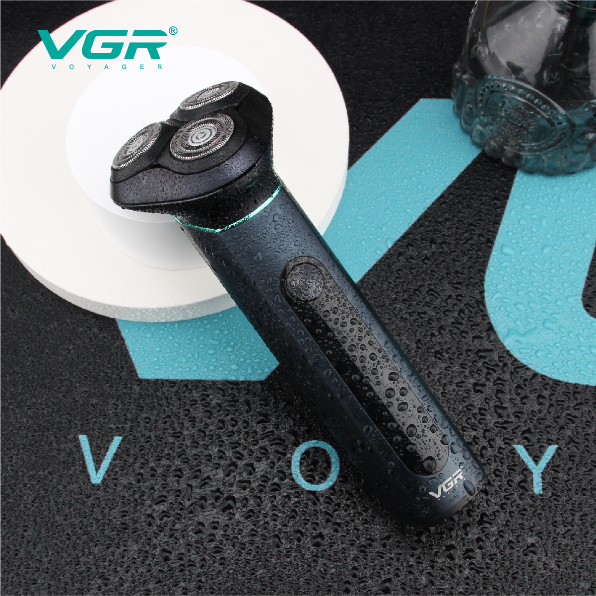 VGR310 metal body IPX7 water-washable men's floating razor with LCD display and ultra-long battery life Item Picture