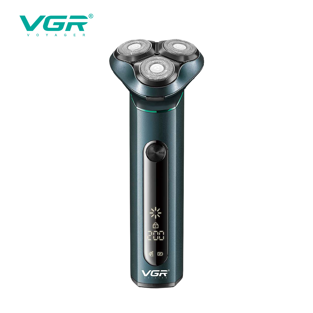 VGR310 metal body IPX7 water-washable men's floating razor with LCD display and ultra-long battery life details Picture