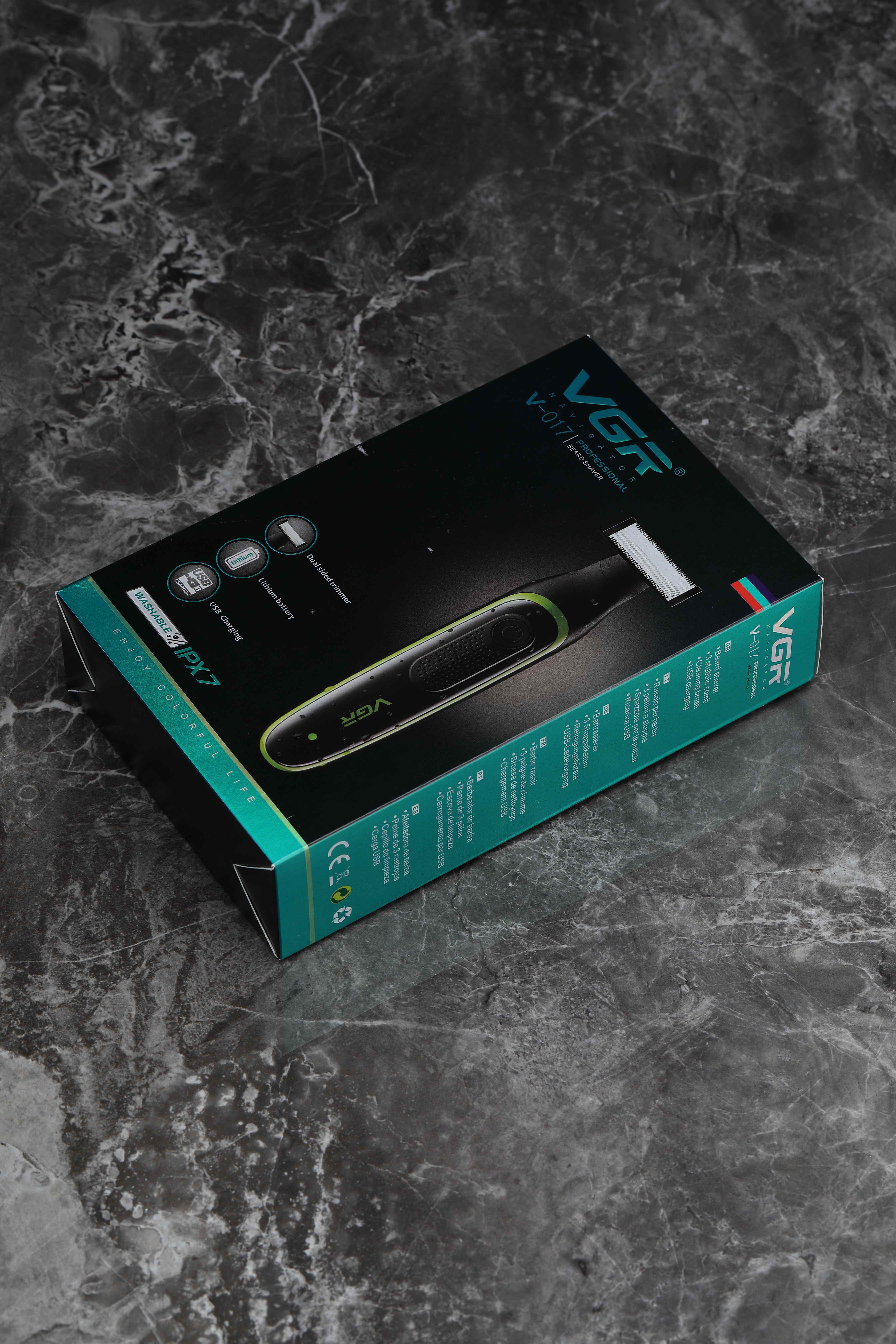 电动剃须刀VGR017小T刀刀头可水洗刮胡刀 USB充电男士剃须刀详情1