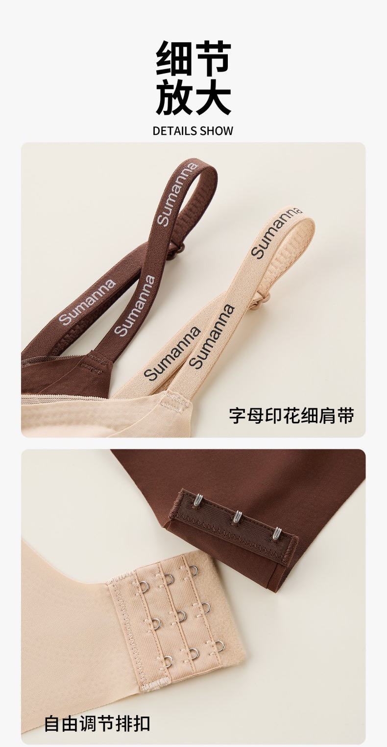 7A Antibacterial, contactless, soft-supported bra underwear, pure sensual underwear undefined