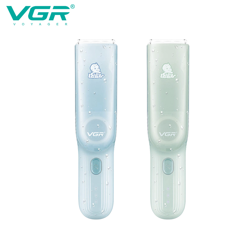 VGR155 New cross-border electric hair clipper, ceramic scissors, automatic hair suction, special hair clipper for babies and infants details Picture