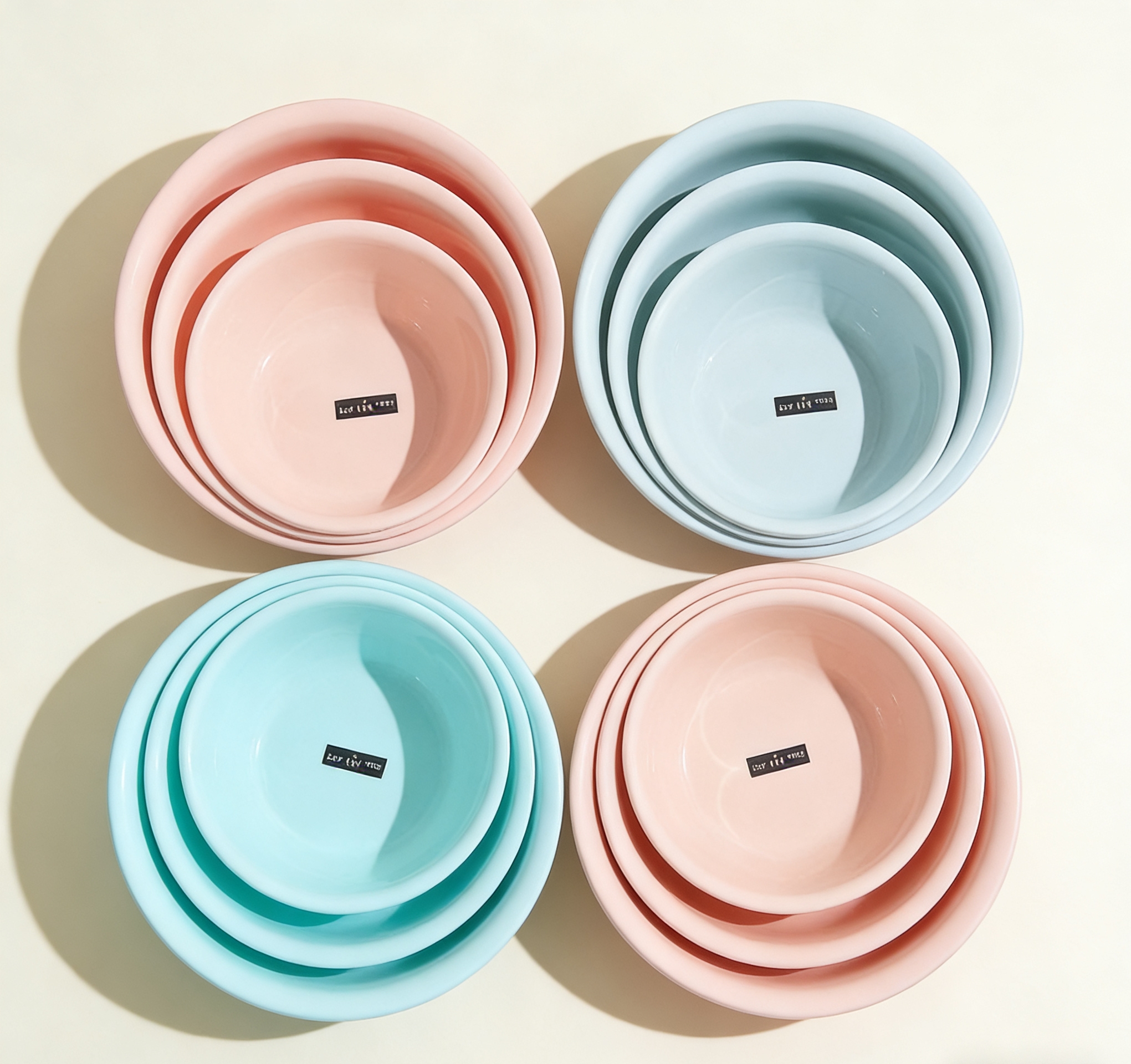 Wholesale of multi-functional plastic washbasins in various sizes and colors, household daily necessities. Wholesale of multi-functional washbasins for washing faces and vegetables in various sizes