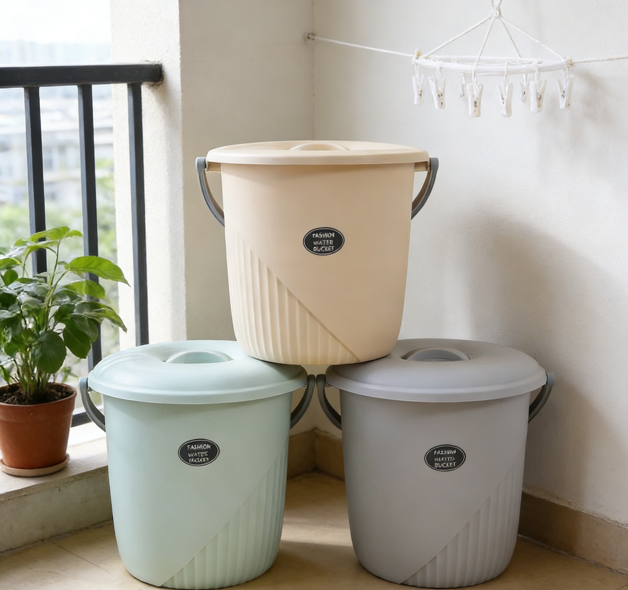 Popular plastic water buckets are available in stock and dispatched instantly. Large-capacity household water storage buckets are a practical choice. Wholesale household plastic water buckets are recommended. Multi-functional thickened water storage buckets are essential household items. Wholesale Specification image
