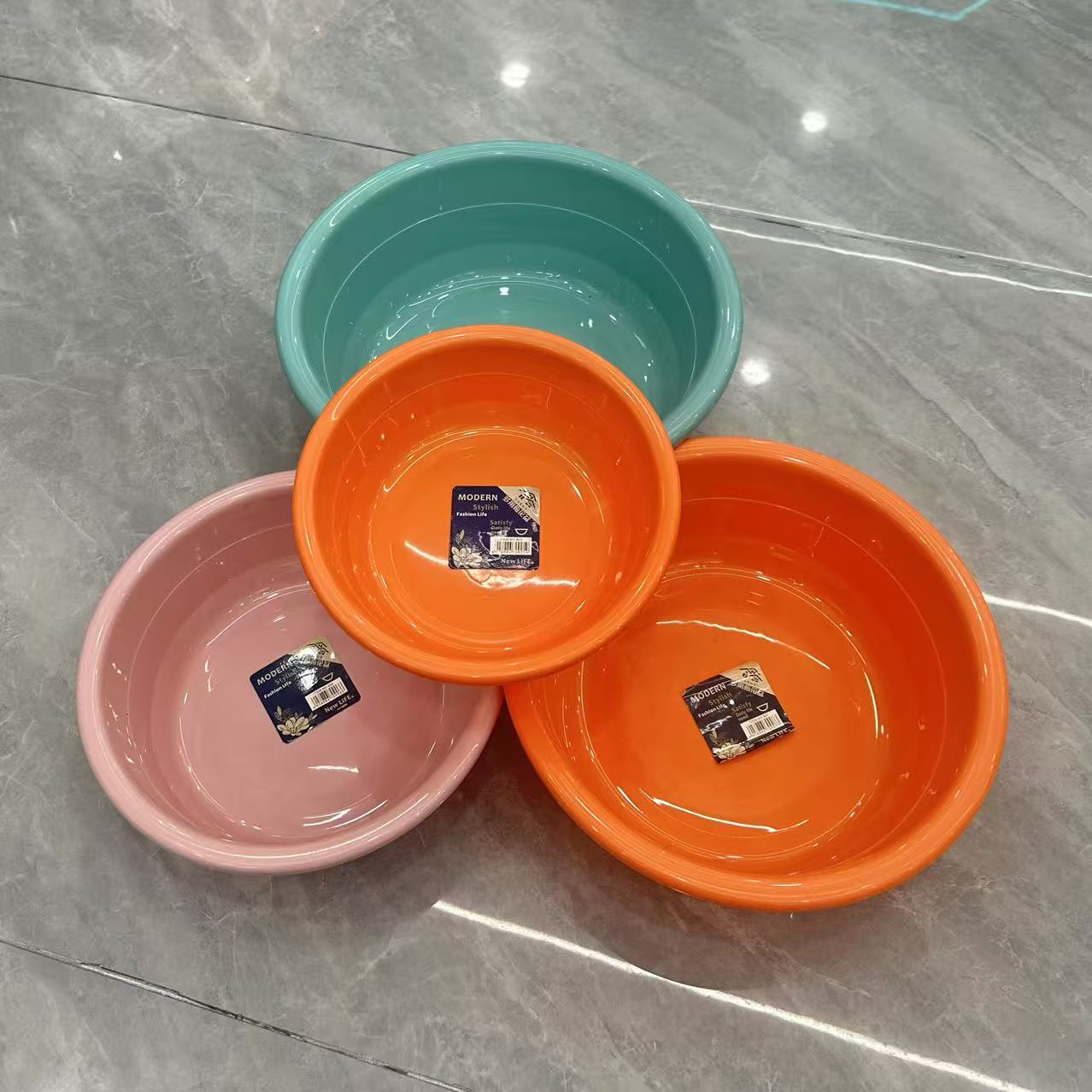 Wholesale of in-stock event gift basins, plastic basins, various specifications of household basins, home washbasins, washbasins, laundry basins, plastic basins Specification image